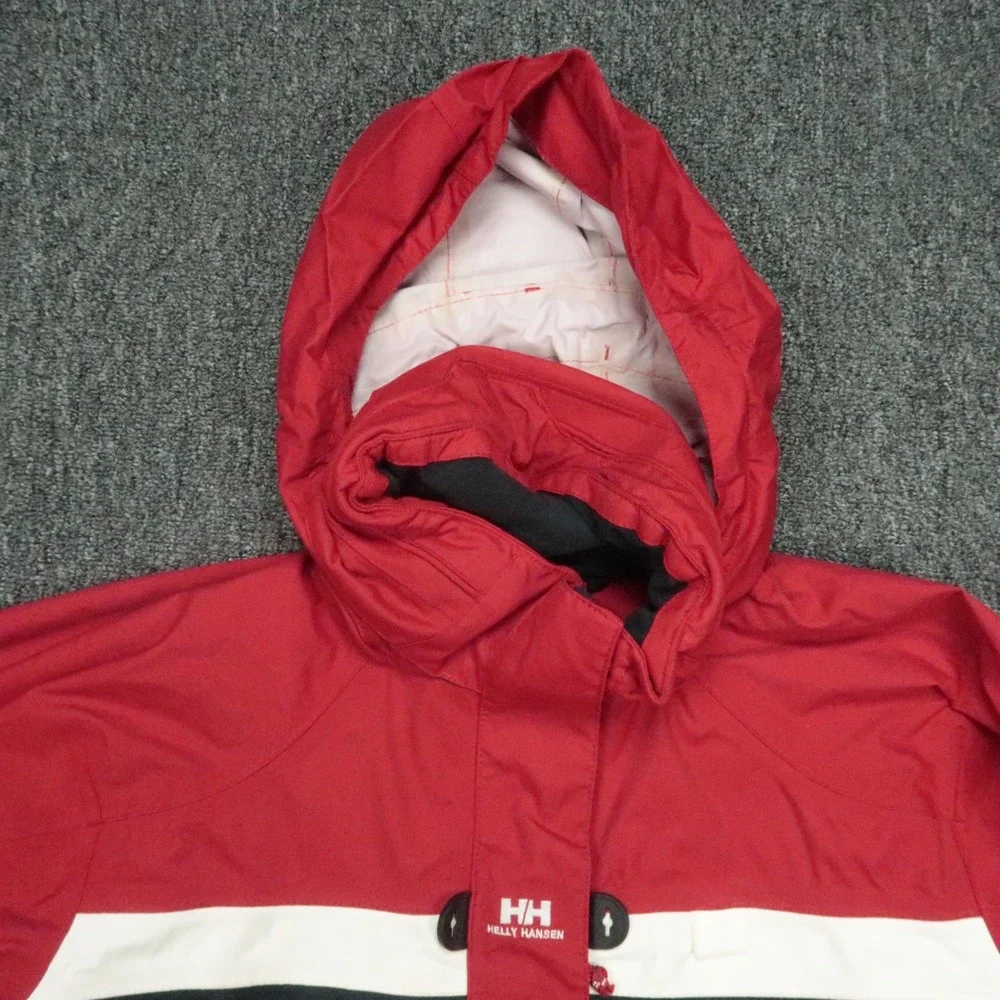 Helly Hansen Jacket Men Small Red Original Sailing Crimson Waterproof Tech 31098